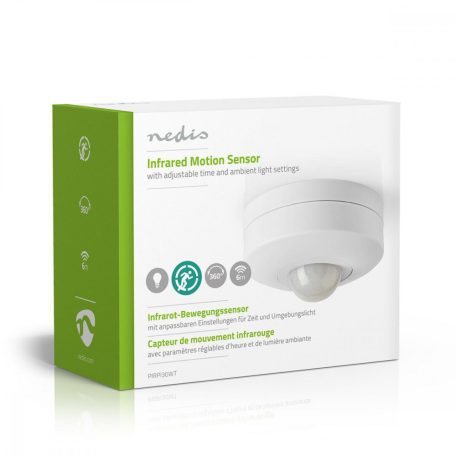 Mozgásérzékelő | Benti | 3-Wire | F típus (CEE 7/7) | 360 ° | 5 - 300 W | 300 W | 1200 W | 3 - 2000 Lux | érzékelő technológia: PIR | Sensor funkciókkal: 0.0 - 6.0 m