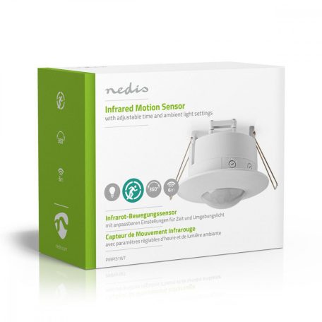 Mozgásérzékelő | Benti | 3-Wire | F típus (CEE 7/7) | 360 ° | 5 - 300 W | 300 W | 1200 W | 3 - 2000 Lux | érzékelő technológia: PIR | Sensor funkciókkal: 0.0 - 6.0 m