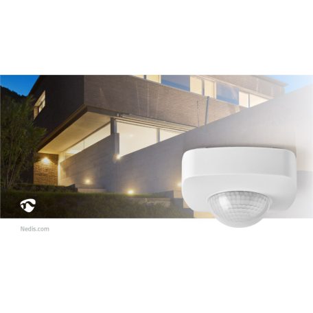 Mozgásérzékelő | Kül és Beltéri | 3-Wire | F típus (CEE 7/7) | 360 ° | 5 - 300 W | 300 W | 1200 W | 3 - 2000 Lux | érzékelő technológia: PIR | Sensor funkciókkal: 2.0 - 8.0 m