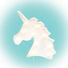 LED-es dekoráció, unikornis