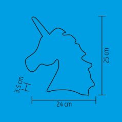 LED-es dekoráció, unikornis