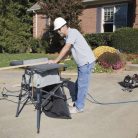 3 fázisú kültéri hosszabbító 10 m / 1 aljzat / fekete / gumi / 400 V / 2,5 mm2