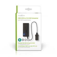   Nedis AC/DC adapter 230V-12V 5A 60W szivargyújtó aljzattal - poco100 Áramátalakító | 230 V AC - 12 V DC | 60 W| Hálózati Áramellátás | 230 V AC 50 Hz | 12 V DC | 60 W | Földelt csatlakozó | Fekete