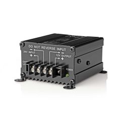   Teljesítmény Converter | Autós Táp | 24 V DC | 12 V DC | 120 W | Csavar Csatlakozó | Biztosítékkal ellátva | Fekete