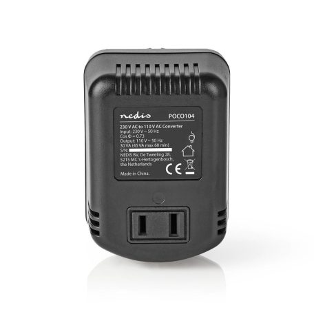 Teljesítmény Converter | Hálózati Áramellátás | 230 V AC 50 Hz | 30 W | Földelt csatlakozó | Fekete