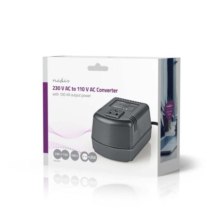 Teljesítmény Converter | Hálózati Áramellátás | 230 V AC 50 Hz | 70 W | Földelt csatlakozó | Fekete