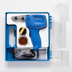   Home PP 75 forrasztópisztoly készlet, 75W/230V~/50Hz, beépített LED világítás, koffer további tartalma: 5+1 db forrasztócsúcs, 16 g forrasztógyanta, 10 g forrasztóón