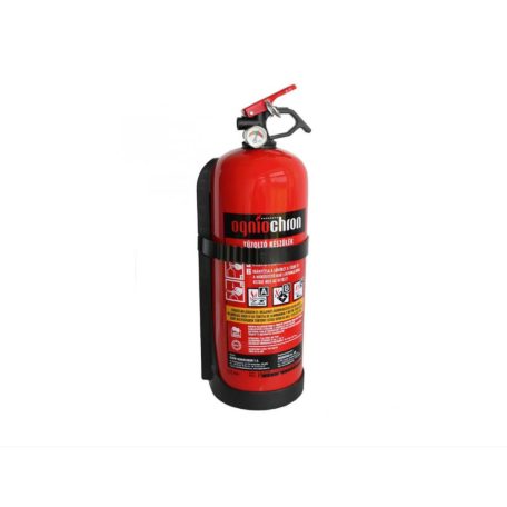 Medikémia PREVENT Porral oltó tűzoltó készülék, P2, 2 kg tűzoltó palack 1000v-ig elektromos tűz esetén is