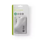 RFID Tok | Védelem ellen: 10 KHz - 5.8 GHz | 3 Kártyára Alkalmas | Alumínium | Ezüst