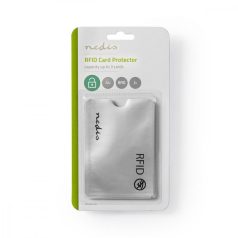   RFID Tok | Védelem ellen: 10 KHz - 5.8 GHz | 3 Kártyára Alkalmas | Alumínium | Ezüst