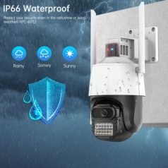   Pro vision Onvif 25P Wifi IP Kültéri Térfigyelő Kamera Full HD 1080p - 5MP - új típus 2 antennás ip66 megfigyelő biztonsági készlet mozgás követés hangfelvétel