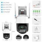Pro vision Onvif 25P Wifi IP Kültéri Térfigyelő Kamera Full HD 1080p - 5MP - új típus 2 antennás ip66 megfigyelő biztonsági készlet mozgás követés hangfelvétel
