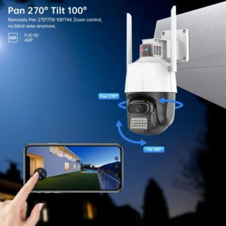 Pro vision Onvif P25 Wifi IP Kültéri Térfigyelő Kamera Full HD 1080p - 5MP v380pro- új típus 2 antennás ip66 megfigyelő biztonsági készlet mozgás követés hangfelvétel