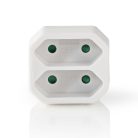 Tápaljzat Splitter | F típus (CEE 7/7) | 250 V AC 50 Hz | Francia / C típus (CEE 7/16) | 250 V AC 50/60 Hz | 2.5 A | 1100 W | Fehér