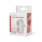 Tápaljzat Splitter | F típus (CEE 7/7) | 250 V AC 50 Hz | Földelt csatlakozó / F típus (CEE 7/7) | 250 V AC 50/60 Hz | 16.0 A | 3500 W | Fehér