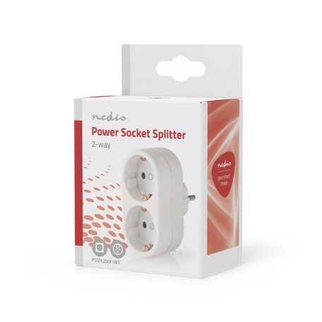 Tápaljzat Splitter | F típus (CEE 7/7) | 250 V AC 50 Hz | Földelt csatlakozó / F típus (CEE 7/7) | 250 V AC 50/60 Hz | 16.0 A | 3500 W | Fehér