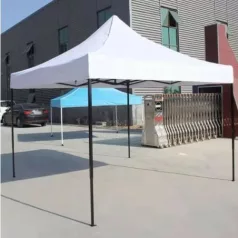   Lion Keri pavilon 3x3m Összecsukható Pavilon Sátor, Fehér erős acél szerkezet, cserélhető ponyvával Összecsukható Kerti Pavilon 3x3m: Tökéletes árnyék és védelem a napsütés és az eső ellen