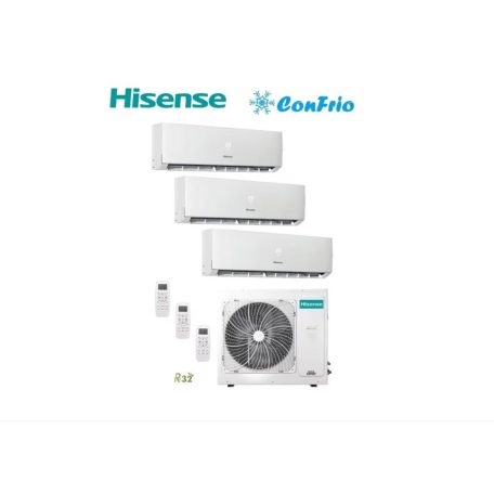 Hisense Energy Pro inverteres multisplit klíma szett TRIÁL kivitel 3db 3,5kw beltériegység 1db 7,2kw kültéri H-tarifa A+++ fűtésre optimalizált