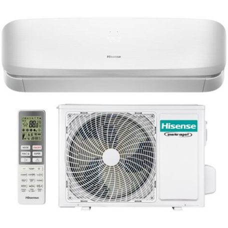 Hisense Fresh Air, okos Hűtő-fűtő klíma szellőztetés funkcióval, prémium Fresh Master QJ35XJ3A 3,5 kW split klíma tiszta levegő funkció, szénmonoxid mérő, wifi-s, scop 4,6 seer 8,5