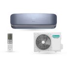 Hisense Fresh Air blue, okos Hűtő-fűtő klíma szellőztetés funkcióval szál csiszolt kék beltérivel, prémium Fresh Master QJ35XJ3B/AS35XJ3EW 3,5 kW split klíma tiszta levegő funkció, szénmonoxid mérő, wifi-s, scop 4,6 seer 8,5