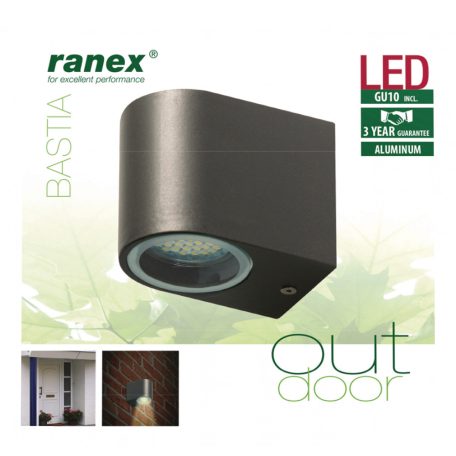 LED Kültéri Fali Világítás 2.4 W 230 lm Sötétszürke