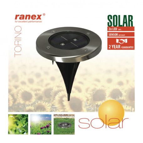 Solar Talaj Spot 2 LED Kerek