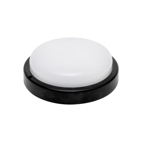 HOME RCC18LEDBK LED-es fali/mennyezeti lámpa, kör alakú, fekete, 18 W, 4000K, 1200 lumen, IP54, kül- és beltéri kivitel