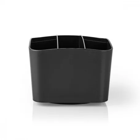 Távirányító tartó | 5 Rekesz | Forgatható | ABS | Fekete