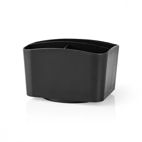 Távirányító tartó | 5 Rekesz | Forgatható | ABS | Fekete