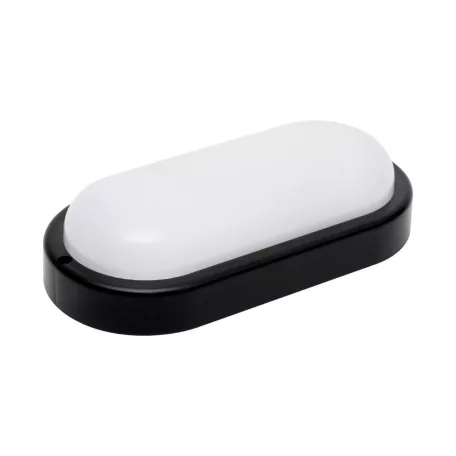 HOME RCO18LEDBK LED-es fali/mennyezeti lámpa, ovális, fekete, 18 W, 4000K, 1200 lumen, IP54, kül- és beltéri kivitel