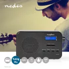 DAB+ Rádió | Hordozható kivitel | DAB+ / FM | 1.3 " | Fekete Kék Képernyő | Elemes Áramellátás / USB-áramellátású | Digitális | 3.6 W | Bluetooth® | Fejhallgató kimenet | Ébresztő óra | Alvás időzítő | IP20 | Fekete