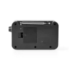 DAB+ Rádió | Hordozható kivitel | DAB+ / FM | 1.3 " | Fekete Kék Képernyő | Elemes Áramellátás / USB-áramellátású | Digitális | 3.6 W | Bluetooth® | Fejhallgató kimenet | Ébresztő óra | Alvás időzítő | IP20 | Fekete