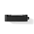 DAB+ Rádió | Hordozható kivitel | DAB+ / FM | 1.3 " | Fekete Kék Képernyő | Elemes Áramellátás / USB-áramellátású | Digitális | 3.6 W | Bluetooth® | Fejhallgató kimenet | Ébresztő óra | Alvás időzítő | IP20 | Fekete