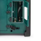 DAB+ Rádió | Munkahelyi Rádió | DAB+ / FM | 2.2 " | Fekete Fehér Képernyő | Elemes Áramellátás / Hálózati Áramellátás | Digitális | 15 W | Bluetooth® | Ébresztő óra | Alvás időzítő | IP65 | Hordozó fogantyú | Fekete / Zöld
