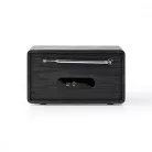 DAB+ Rádió | Asztali Kivitel | DAB+ / FM | 1.3 " | Fekete Fehér Képernyő | Elemes Áramellátás / USB-áramellátású | Digitális | 4.5 W | Bluetooth® | Ébresztő óra | Alvás időzítő | Fekete