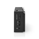 FM rádió | Hordozható kivitel | AM / FM | Elemes Áramellátás | Analóg | 1.5 W | Fekete Fehér Képernyő | Fejhallgató kimenet | IP20 | Fekete