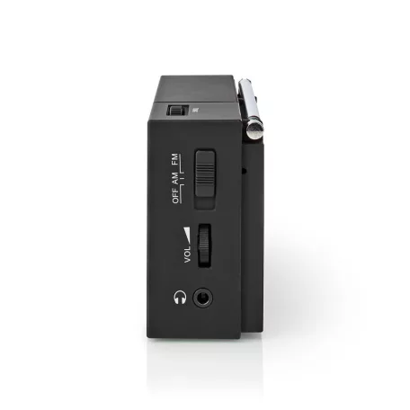 FM rádió | Hordozható kivitel | AM / FM | Elemes Áramellátás | Analóg | 1.5 W | Fekete Fehér Képernyő | Fejhallgató kimenet | IP20 | Fekete