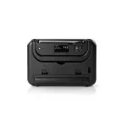 FM rádió | Hordozható kivitel | FM | Elemes Áramellátás / Hálózati Áramellátás | Analóg | 2.4 W | Fekete Fehér Képernyő | Fejhallgató kimenet | Hordozó fogantyú | Fehér / Fekete