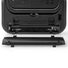 FM rádió | Hordozható kivitel | AM / FM | Elemes Áramellátás / Hálózati Áramellátás | Analóg | 1.8 W | Fekete Fehér Képernyő | Fejhallgató kimenet | Hordozó fogantyú | Fekete / Szürke