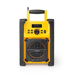   NEDIS FM rádió | Munkahelyi Rádió | FM | Elemes / Hálózati  | Digitális | 15 W | Képernyő méret: 2.2 " | Kék Fehér Képernyő | Bluetooth® | IPX5  Munkarádió