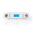 Konyhai rádió | Szekrény Alakú | FM | Hálózati Áramellátás | Digitális | 5 W | Fekete Kék Képernyő | Ezüst / Fehér