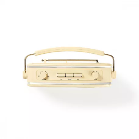 FM rádió | Asztali Kivitel | AM / FM | Elemes Áramellátás / Hálózati Áramellátás | Analóg | 4.5 W | Hordozó fogantyú | Elefántcsont