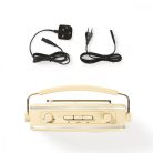 FM rádió | Asztali Kivitel | AM / FM | Elemes Áramellátás / Hálózati Áramellátás | Analóg | 4.5 W | Hordozó fogantyú | Elefántcsont