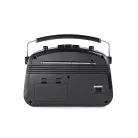 FM rádió | Asztali Kivitel | AM / FM | Elemes Áramellátás / Hálózati Áramellátás | Analóg | 4.5 W | IP20 | Hordozó fogantyú | Fekete