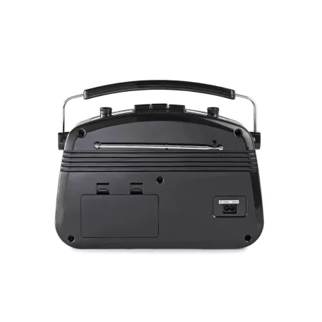 FM rádió | Asztali Kivitel | AM / FM | Elemes Áramellátás / Hálózati Áramellátás | Analóg | 4.5 W | IP20 | Hordozó fogantyú | Fekete