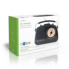 FM rádió | Asztali Kivitel | AM / FM | Elemes Áramellátás / Hálózati Áramellátás | Analóg | 4.5 W | IP20 | Hordozó fogantyú | Fekete