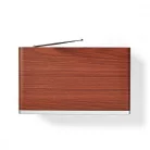 FM rádió | Asztali Kivitel | AM / FM | Elemes Áramellátás / USB-áramellátású | Digitális | 12 W | Képernyő méret: 1.6 " | Fekete Kék Képernyő | Ébresztő óra | Barna / Fekete