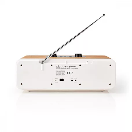 Internet Rádió | Asztali Kivitel | Bluetooth® / Wi-Fi | DAB+ / FM / Internet | 2.4 " | Színes Képernyő | 34 W | Távvezérelt | App szabályozott | Ébresztő óra | Alvás időzítő | Barna / Fehér