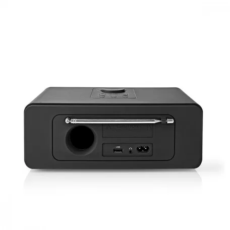 NEDIS Internet Rádió | Asztali Kivitel | Bluetooth® / Wi-Fi | FM / Internet | 2.4 " Színes Képernyő | 42 W | Távvezérelt  App szabályozott Fejhallgató kimenet | Ébresztő óra | Alvás időzítő | Fekete
