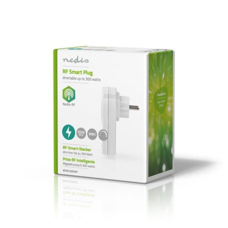 RF Dugó | 433 MHz | 300 W | Földelt csatlakozó / F típus (CEE 7/7) | -10 - 40 °C | Fehér